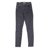 LEVI'S 721 High Rise BIG E Womens Jeans Grey Slim Skinny W28 L32