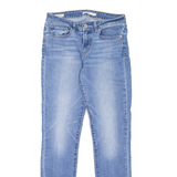 LEVI'S 711 BIG E Womens Jeans Blue Slim Skinny Stone Wash W27 L30