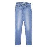LEVI'S 711 BIG E Womens Jeans Blue Slim Skinny Stone Wash W27 L30