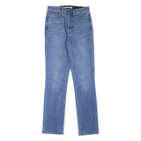 LANDS END Womens Jeans Blue Slim Straight Stone Wash W27 L32