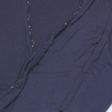 PHASE EIGHT Shawl Womens Top Blue 3/4 Sleeve UK 10