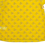TED BAKER Sheer Womens Printed Top Yellow M