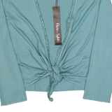 PHASE EIGHT Shawl Womens Top Blue 3/4 Sleeve UK 10