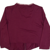 PHASE EIGHT Shawl Womens Top Maroon 3/4 Sleeve UK 12
