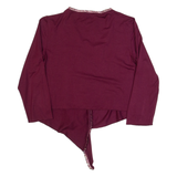 PHASE EIGHT Shawl Womens Top Maroon 3/4 Sleeve UK 12