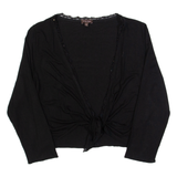 PHASE EIGHT Shawl Womens Top Black 3/4 Sleeve UK 10