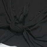 PHASE EIGHT Shawl Womens Top Black 3/4 Sleeve UK 10