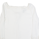 MASSIMO DUTTI Womens Top White Long Sleeve S