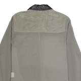 DKNY Frill Womens Shirt Grey Collared Long Sleeve XXS