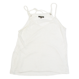 MASSIMO DUTTI Womens Camisole Top Cream Sleeveless M