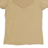 & OTHER STORIES LOS ANGELES ATELIER Womens Top Beige V-Neck S