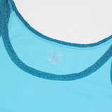 CALVIN KLEIN Womens Bardot Vest Blue Sleeveless M