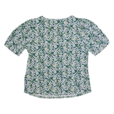 PHASE EIGHT Womens Printed Top Green Floral UK 14