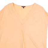 MASSIMO DUTTI Womens Top Pink V-Neck Sleeveless Viscose L
