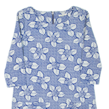 WHITE STUFF Womens Day Dress Blue Floral Knee Length UK 12