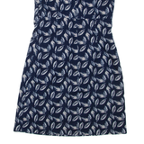 LAURA ASHLEY Womens Day Dress Blue Floral Sleeveless Knee Length UK 8