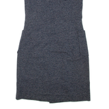 LAURA ASHLEY Womens Jacket Dress Grey Sleeveless Knee Length UK 12