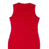CALVIN KLEIN Womens Pencil Dress Red Sleeveless Knee Length M