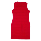 CALVIN KLEIN Womens Pencil Dress Red Sleeveless Knee Length M
