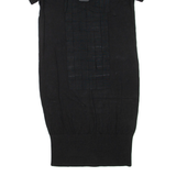 TED BAKER Womens Jumper Dress Black Short Sleeve Knee Length XS