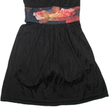 TED BAKER Womens Mini Dress Black Viscose Floral Sleeveless Short S