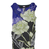 PHASE EIGHT Womens Bodycon Dress Black Floral Sleeveless Knee Length M