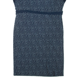 LAURA ASHLEY Womens Day Dress Blue Spotted Sleeveless Knee Length UK 14