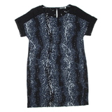 MINT VELVET Womens T-Shirt Dress Grey Spotted Short Sleeve Short UK 18