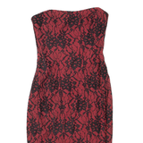 FRENCH CONNECTION Womens Mini Dress Red Floral Sleeveless Short UK 8