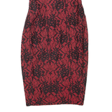 FRENCH CONNECTION Womens Mini Dress Red Floral Sleeveless Short UK 8