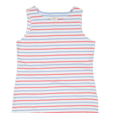 JOULES Premium Womens Day Dress White Striped Sleeveless Knee Length UK 14