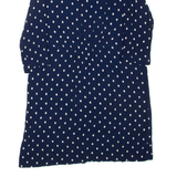 JOULES Womens Day Dress Blue Viscose Spotted Knee Length UK 12