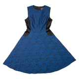 PHASE EIGHT Womens Fit & Flare Dress Blue Sleeveless Knee Length M
