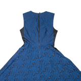 PHASE EIGHT Womens Fit & Flare Dress Blue Sleeveless Knee Length M