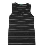 LAUREN RALPH LAUREN Womens Day Dress Black Striped Sleeveless Knee Length L