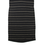 LAUREN RALPH LAUREN Womens Day Dress Black Striped Sleeveless Knee Length L