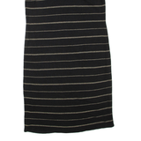 LAUREN RALPH LAUREN Womens Day Dress Black Striped Sleeveless Knee Length L