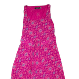 LAUREN RALPH LAUREN Womens Day Dress Pink Floral Sleeveless Midi S