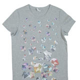 & OTHER STORIES Womens T-Shirt Dress Grey Short Sleeve Short S