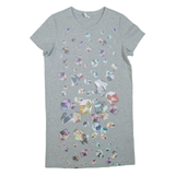 & OTHER STORIES Womens T-Shirt Dress Grey Short Sleeve Short S