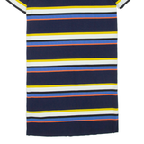 WHISTLES Womens T-Shirt Dress Blue Striped Short Sleeve Knee Length M