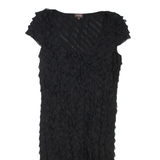 PHASE EIGHT Womens Day Dress Black Short Sleeve Knee Length M