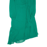 PHASE EIGHT Womens Day Dress Green Long Sleeve Hi-Low UK 8
