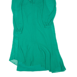 PHASE EIGHT Womens Day Dress Green Long Sleeve Hi-Low UK 8