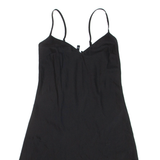 KAREN MILLEN Womens Slip Dress Black Sleeveless Short UK 10