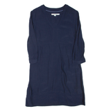BODEN Womens Day Dress Blue Viscose Knee Length UK 8