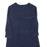 BODEN Womens Day Dress Blue Viscose Knee Length UK 8