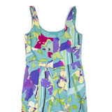 COAST Womens Pencil Dress Blue Floral Sleeveless Knee Length L