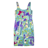 COAST Womens Pencil Dress Blue Floral Sleeveless Knee Length L