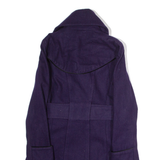 MISS SIXTY Womens Trench Coat Purple Wool XS